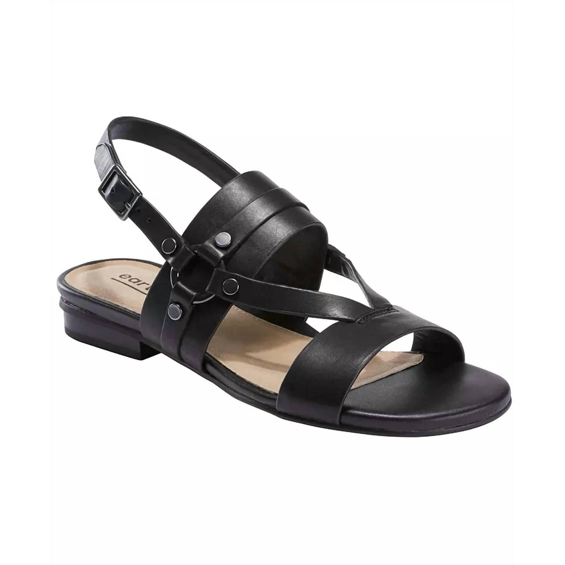 New Earth Women's Mykonos Delos Sling Back Sandal In Black
